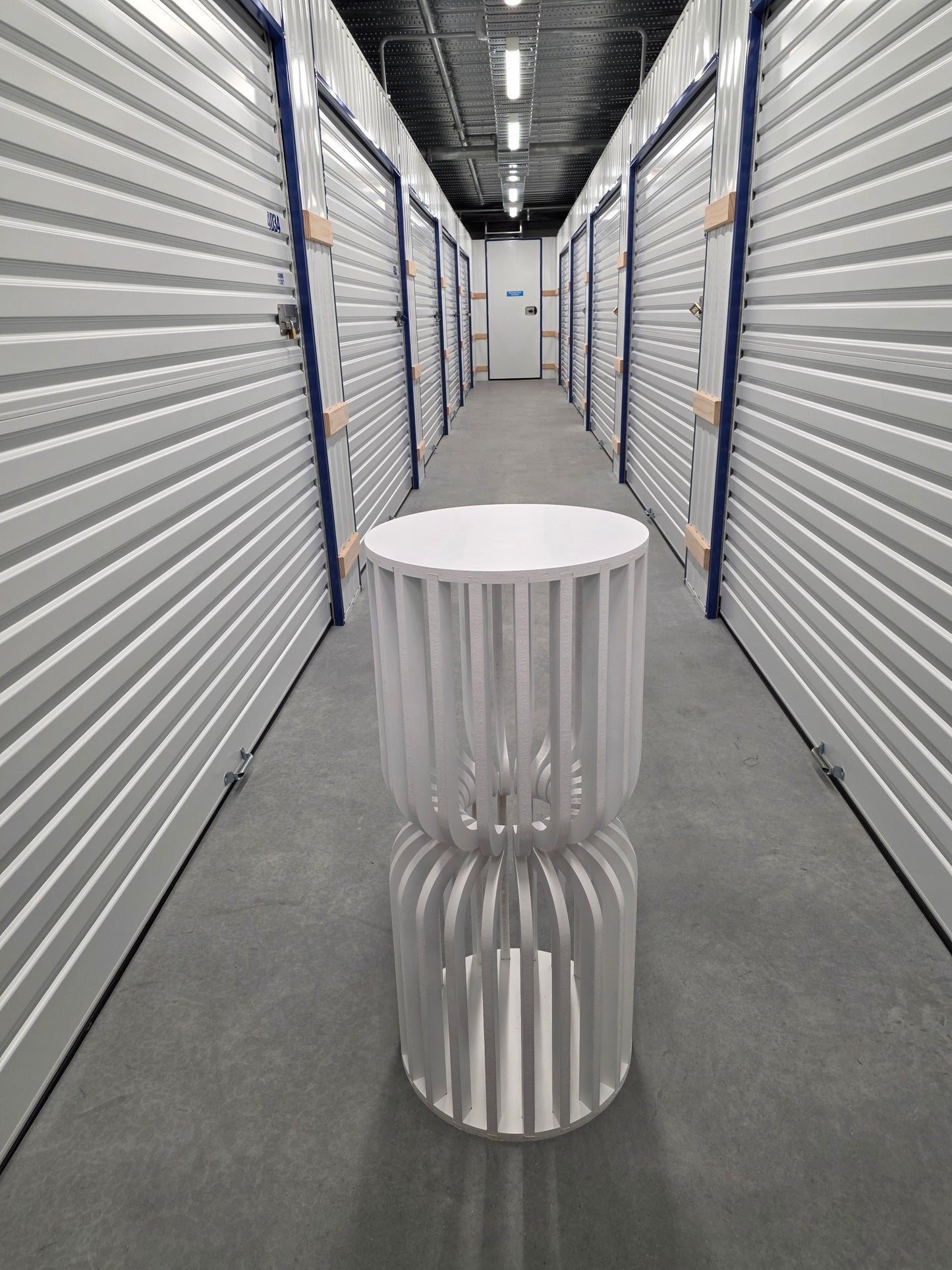Slatted Plinth - White