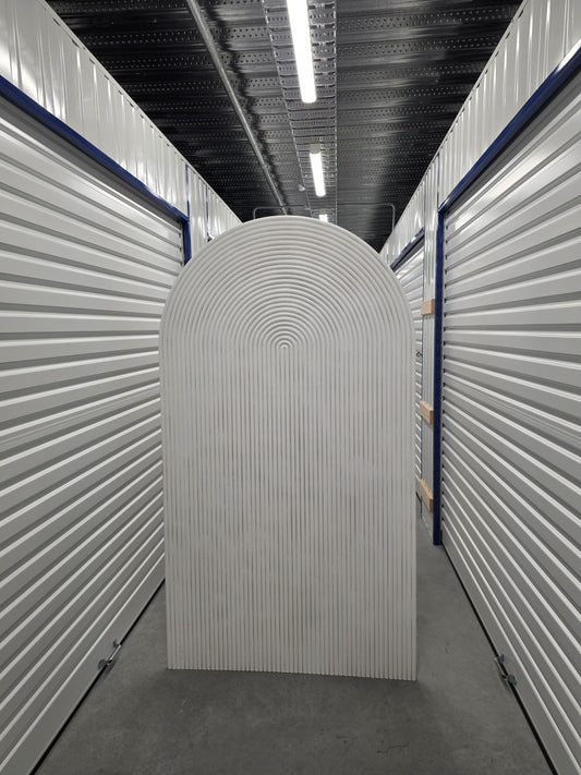Ripple Arch Backdrop - White