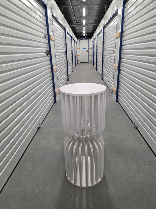Slatted Plinth - White